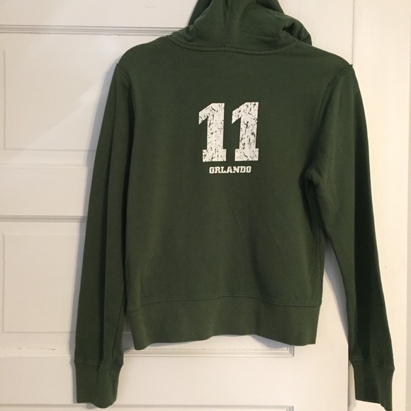 Rainforest Cafe Tops Rainforest Cafe Orlando Green Zipup Hoodie M